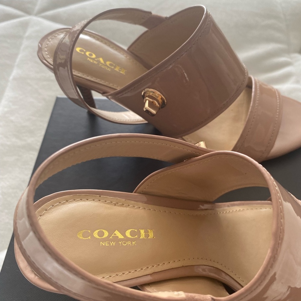 Coach Marla Patent Leather Sandals - Picture 9 of 13
